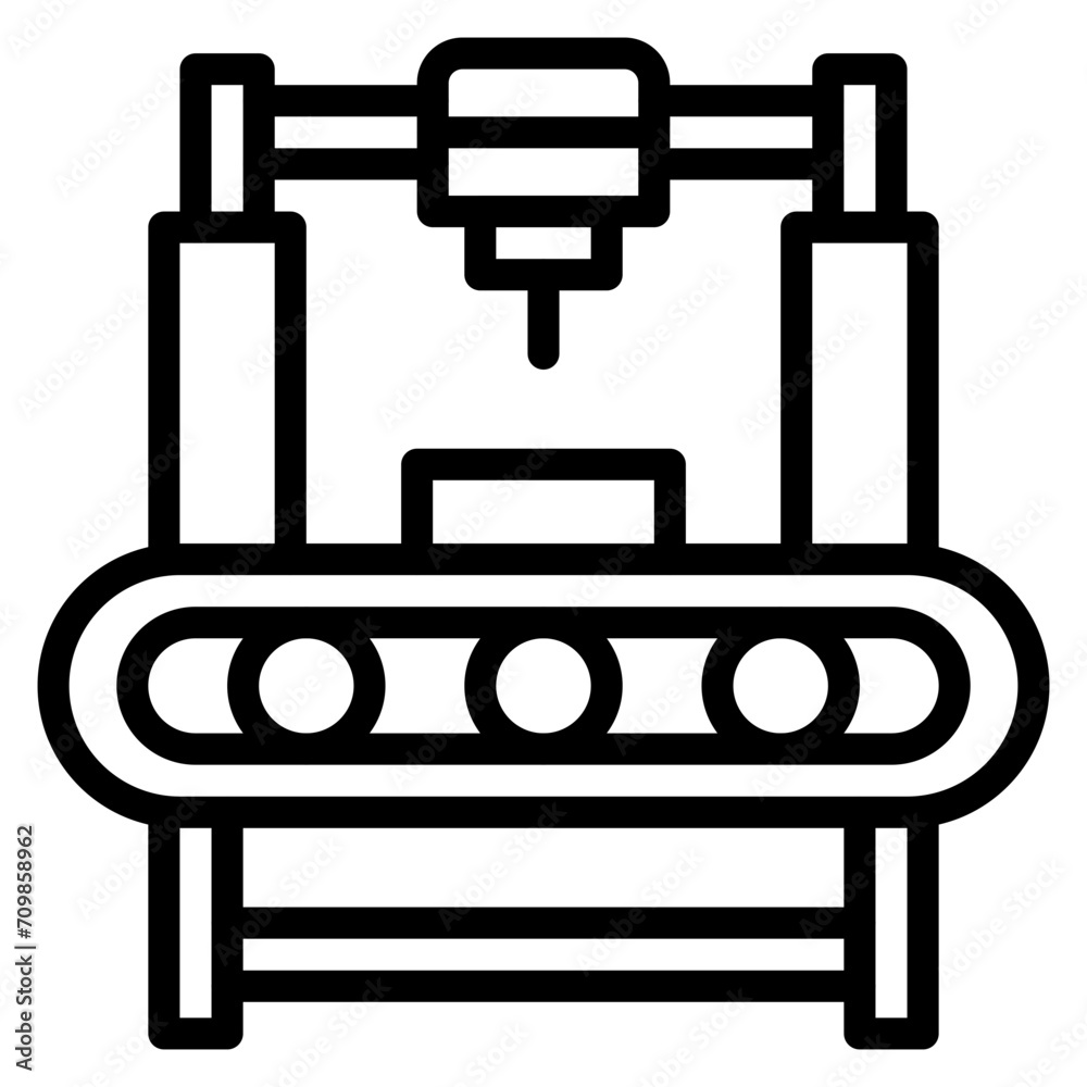 Production Machinery icon vector image. Can be used for Mass Production. Production Machinery icon vector image. Can be used for Mass Production.