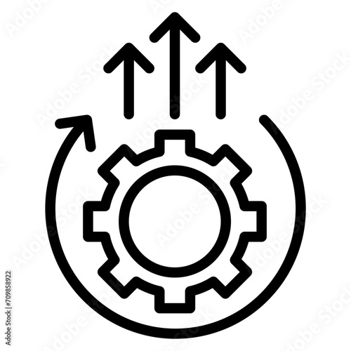 Output Rate icon vector image. Can be used for Mass Production.