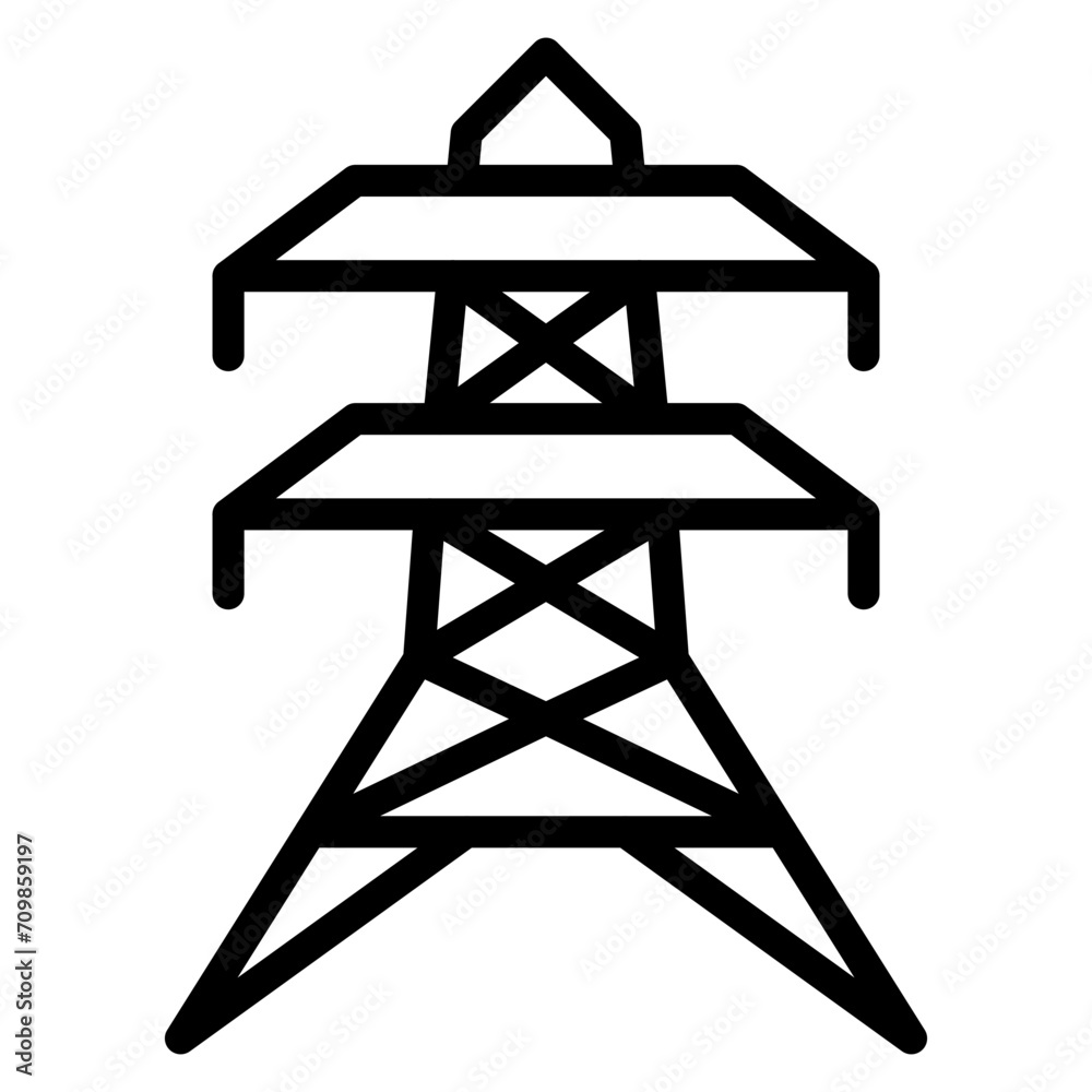 Electricity Grid icon vector image. Can be used for Public Utilities. Electricity Grid icon vector image. Can be used for Public Utilities.