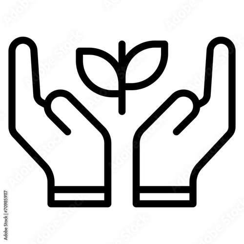 Community Garden icon vector image. Can be used for Public Utilities.