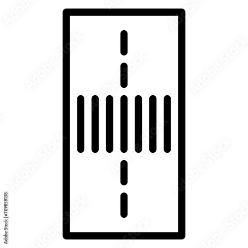 Crosswalk icon vector image. Can be used for Public Utilities.