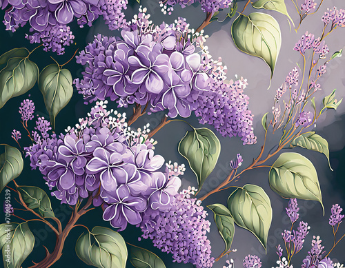 Charming lilac pattern