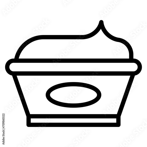 Cream Cheese icon vector image. Can be used for Brunch.