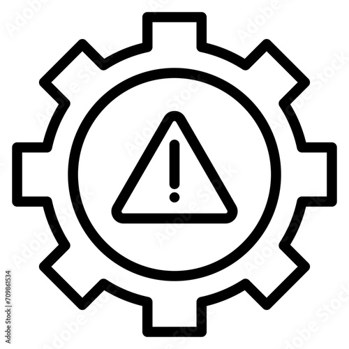 Risk Management icon vector image. Can be used for Business Audit.