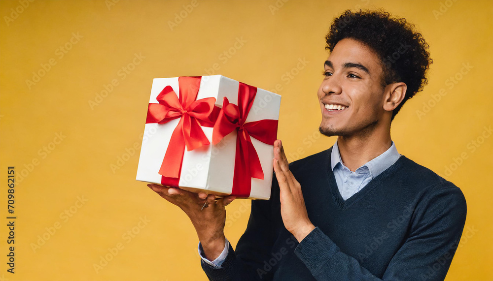 Man birthday valentine guy male box surprise celebrate christmas gift present Man birthday valentine guy male box surprise celebrate christmas gift present
