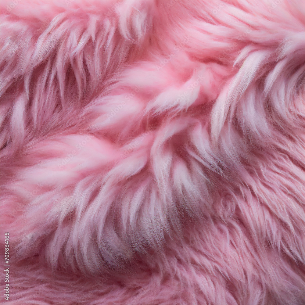 Pink fur texture top view. Pink sheepskin background. Fur pattern. Texture of pink shaggy fur. Wool texture. Sheep fur close up Pink fur texture top view. Pink sheepskin background. Fur pattern. Texture of pink shaggy fur. Wool texture. Sheep fur close up