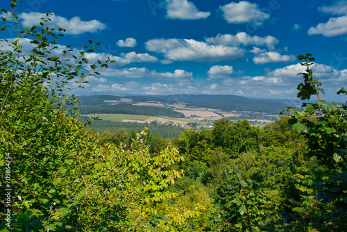 Aussicht vom Straufhain Thüringen Deuschland
