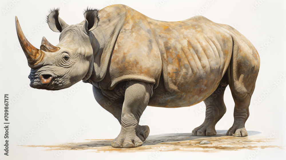 Rhinoceros Ceratotherium  simum Square