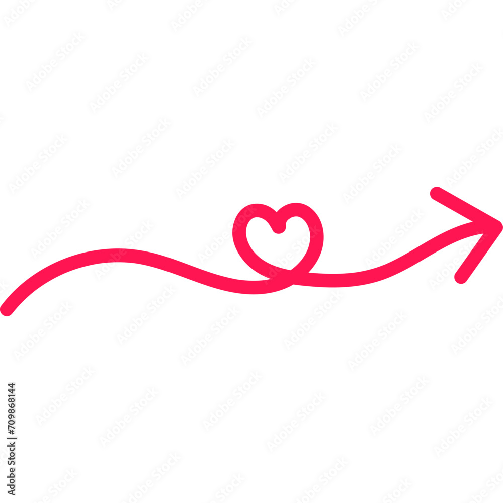 Valentine Doodle Arrow Valentine Doodle Arrow