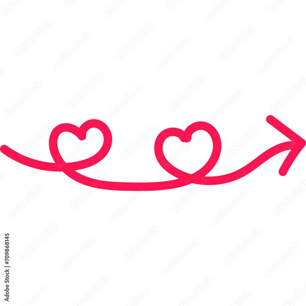 Valentine Doodle Arrow
