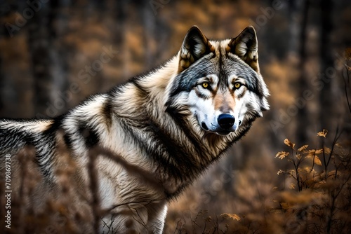 wolf in the woods © zooriii arts