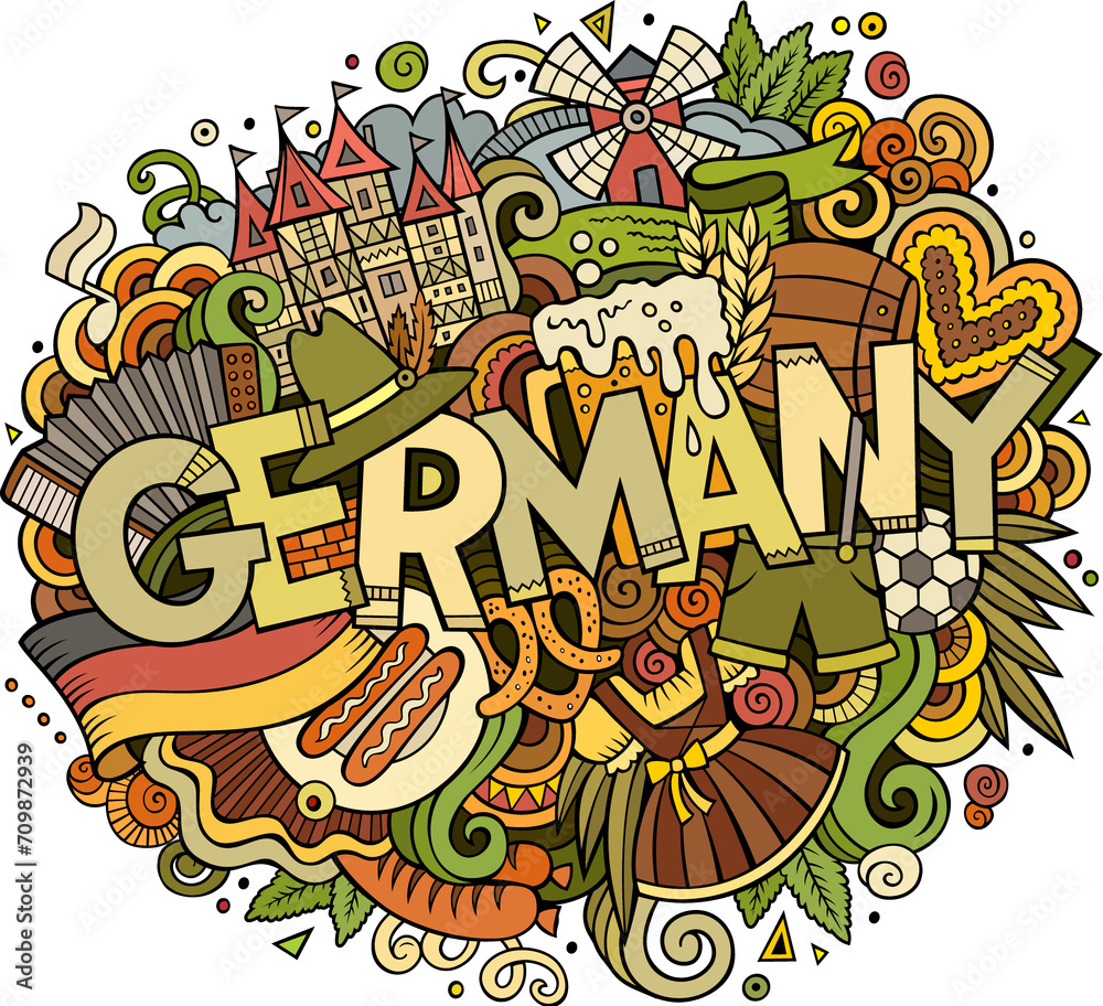 doodle word Germany