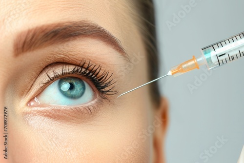 Cosmetic procedure for wrinkle removal using injections
