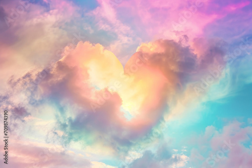Heart in the sky, heart made of clouds  © reddish