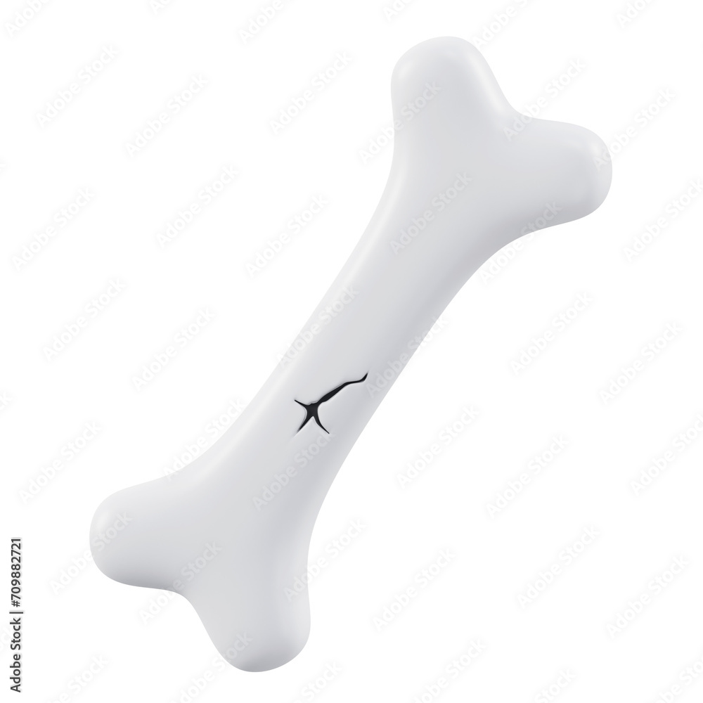 bone crack 3d illustration bone crack 3d illustration