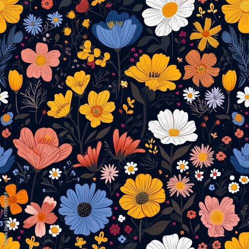 seamless template, flowers, spring --tile --v 6 Job ID: ce1f844d-3579-4275-9a4c-95240b3371d0