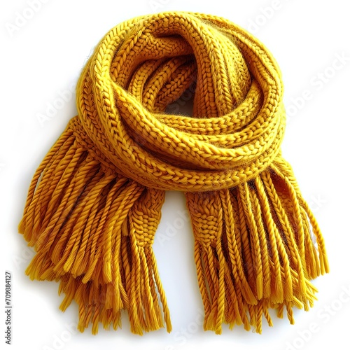 Yellow Scarf with Fringe