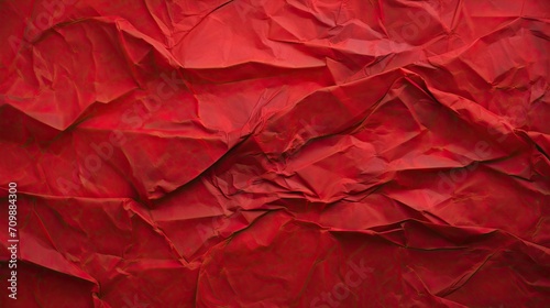 Wallpaper Mural Red paper crumpled texture background. Blank red paper banner Torontodigital.ca
