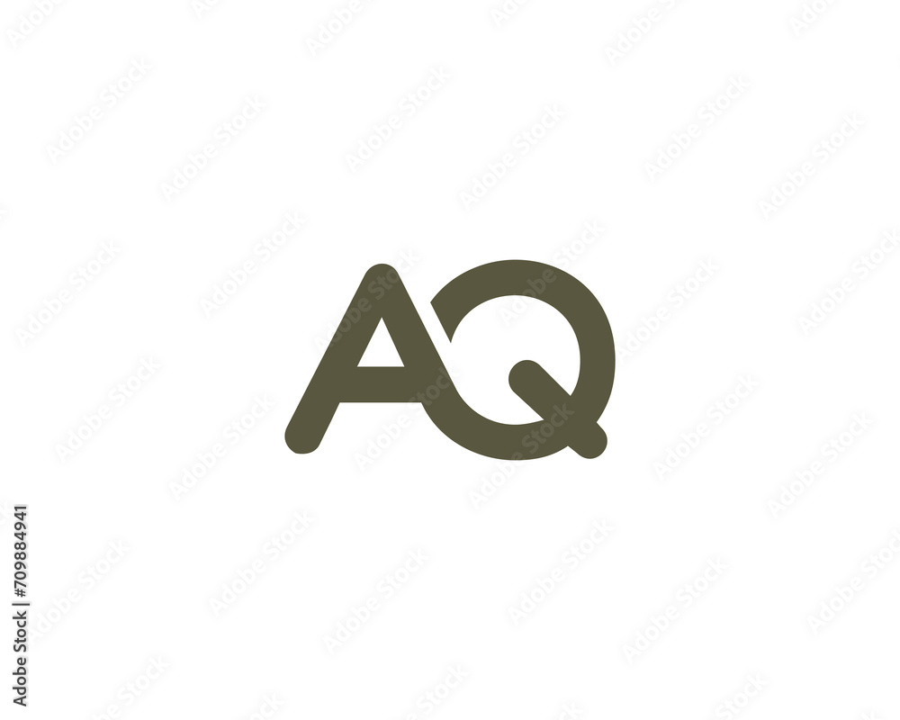 AQ LOGO DESIGN VECTOR TEMPLATE AQ LOGO DESIGN VECTOR TEMPLATE
