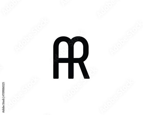 AR LOGO DESIGN VECTOR TEMPLATE