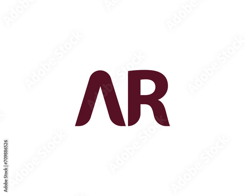 AR LOGO DESIGN VECTOR TEMPLATE