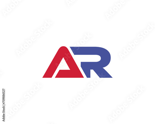 AR LOGO DESIGN VECTOR TEMPLATE