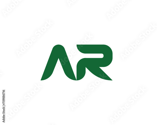AR LOGO DESIGN VECTOR TEMPLATE
