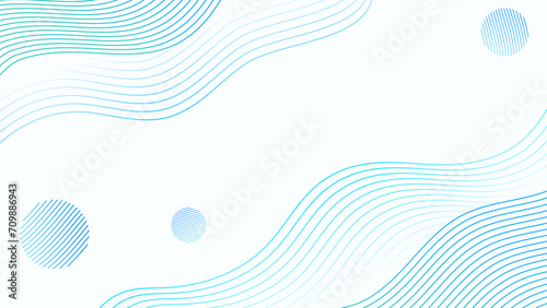 abstract background of blue wavy lines