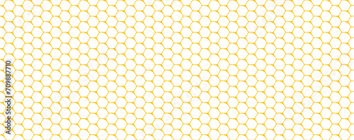 Obraz na płótnie abstract honeycomb cell. hexagon geometric pattern. seamless hex background. vector illustration. design for the background flyers, ad honey, fabric, clothes, texture, textile pattern w salonie