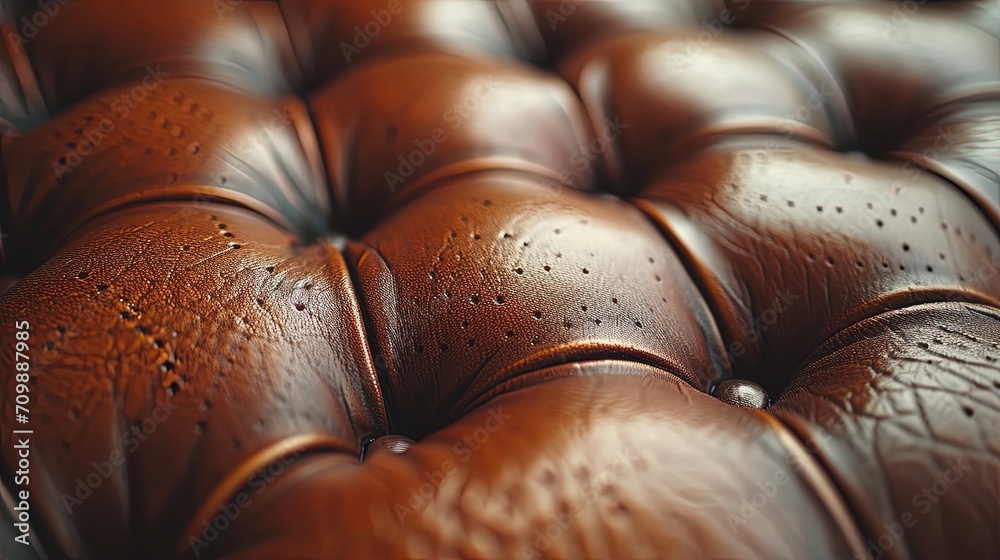 Close up leather sofa Close up leather sofa