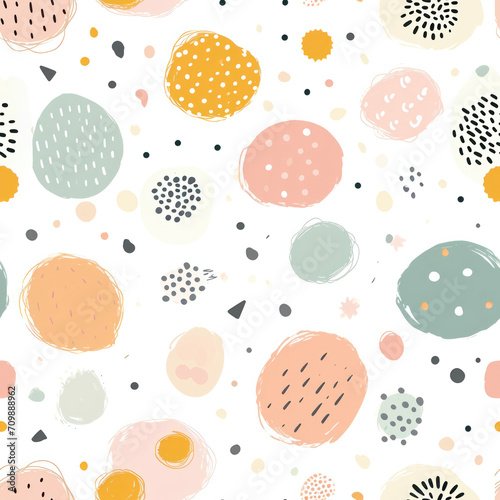 Pastel baby patter design, nursery art 