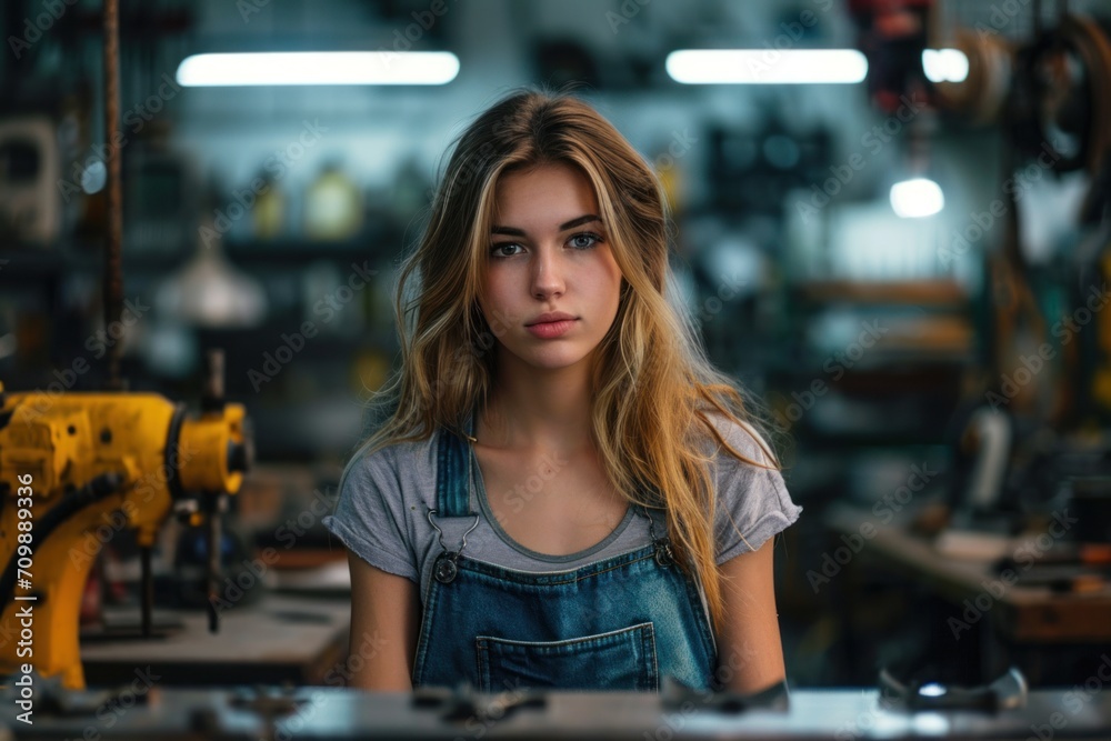 photograph of Woman is working at workshop. Concept of small business. wide angle lens realistic lighting --ar 3:2 --stylize 250 --v 6 Job ID: 5c18cfa9-3ab5-4175-b4f8-4e81c60acebc photograph of Woman is working at workshop. Concept of small business. wide angle lens realistic lighting --ar 3:2 --stylize 250 --v 6 Job ID: 5c18cfa9-3ab5-4175-b4f8-4e81c60acebc