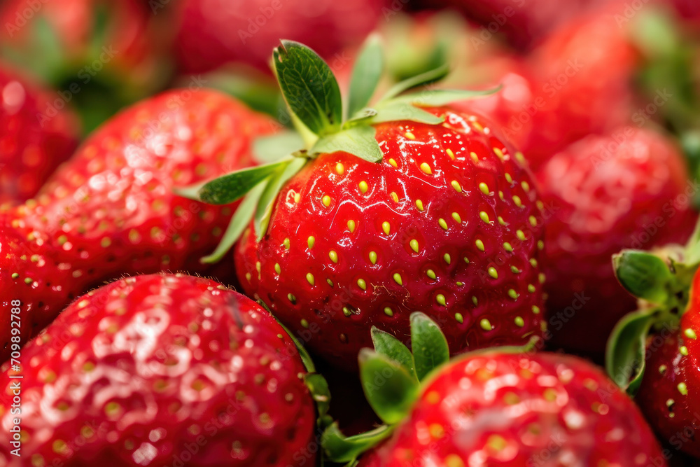 a lot of strawberries close up a lot of strawberries close up