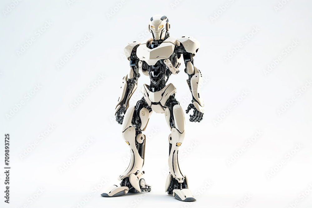 Robot full height, white background. Robot full height, white background.