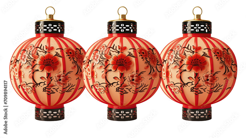 asian white and red lanterns . asian white and red lanterns .