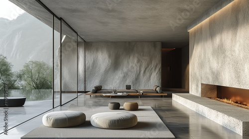 Modern and minimalistic interrior design