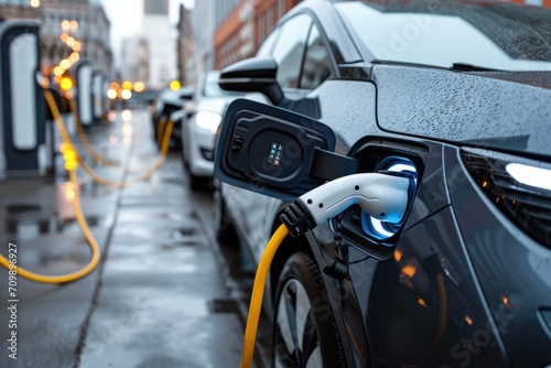 Charging of an electric car © Tisha