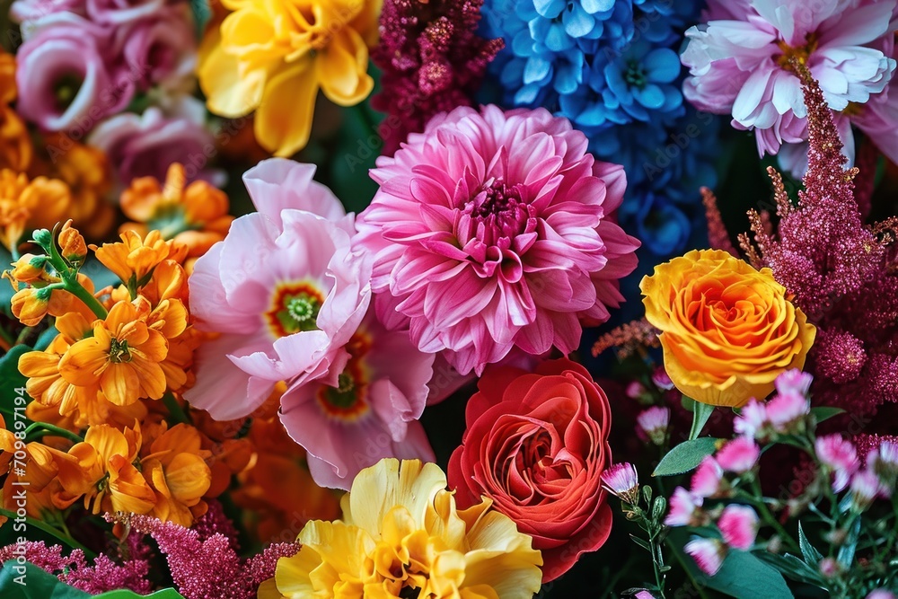 custom made wallpaper toronto digitalClose up of colorful variety flowers