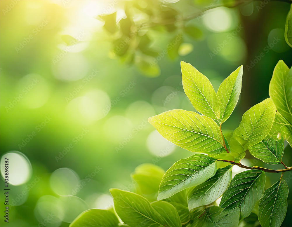 Nature of green leaf with bokeh background in summer, Natural green leaves plants with sunlight in springtime, copy space, environment ecology. Nature of green leaf with bokeh background in summer, Natural green leaves plants with sunlight in springtime, copy space, environment ecology.