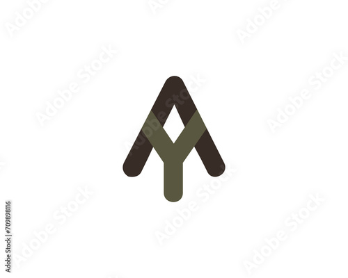 AY YA LOGO DESIGN VECTOR TEMPLATE