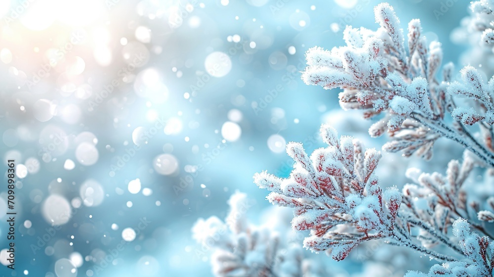 Fondo de temática de invierno, con espacio para texto. Ideal para felicitación, celebraciones, fiestas. Generado por IA.