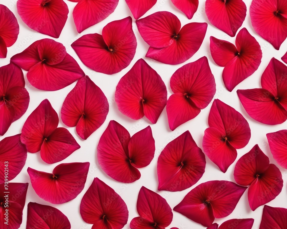 Naklejka premium Crimson Petal Waves