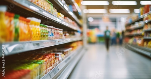Capturing the Blurred Ambiance of a Grocery Store Aisle