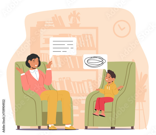 Speech Therapist Engages Preschooler In Fun Activities To Improve Communication Skills, Articulation And Language
