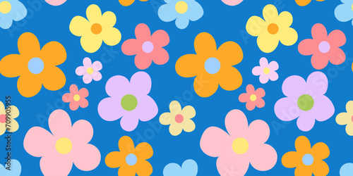 seamless pattern with flowers