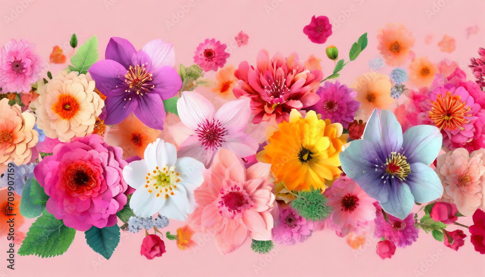 Whimsical cherry blossom pattern with a purple and pink hue Whimsical cherry blossom pattern with a purple and pink hue