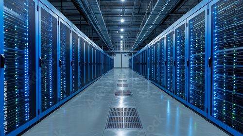 Rows of Servers in a Data Center