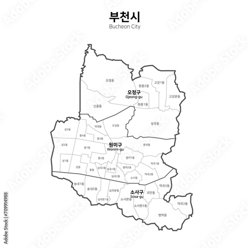 대한민국 부천시 지도