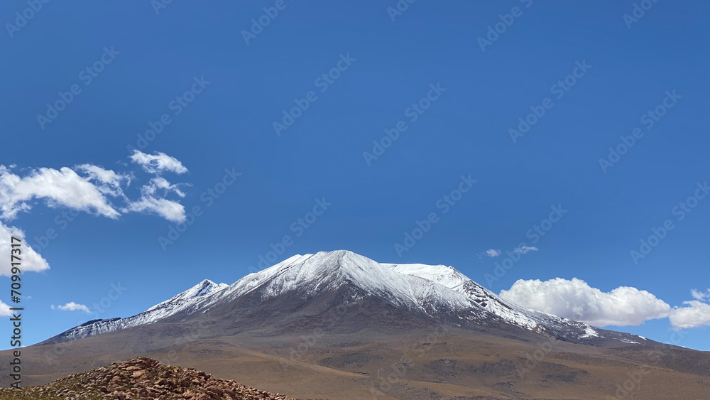 Salar de Uyuni, Bolivia - January 25, 2020 - Photo of a beautiful landscape in the salar de uyuni in the Oruro department