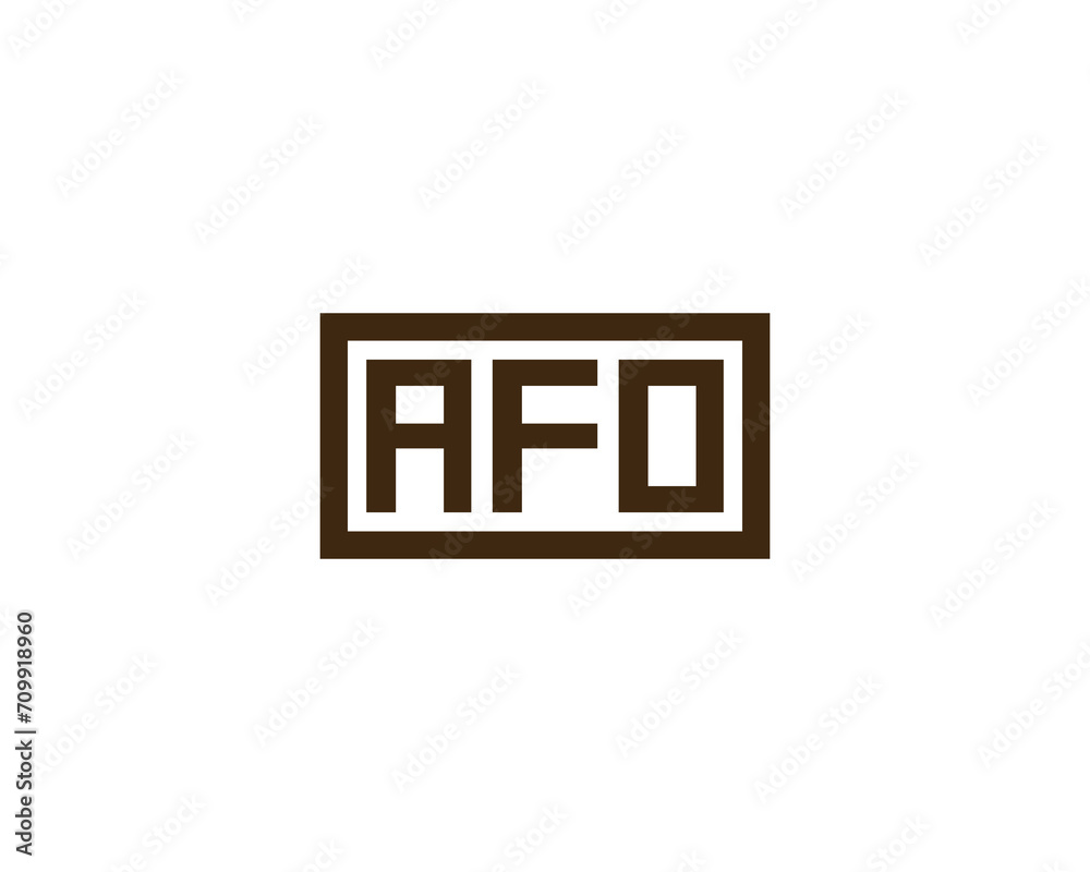 AFO LOGO DESIGN VECTOR TEMPLATE AFO LOGO DESIGN VECTOR TEMPLATE